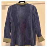 LL - Denim & Co. Blue and Olive Jacket Size XL