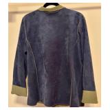 LL - Denim & Co. Blue and Olive Jacket Size XL