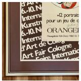 LL - Graciela Rodo Boulanger Signed Lithograph Playing Card Art Cologne 1975 Framed