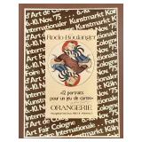 LL - Graciela Rodo Boulanger Signed Lithograph Playing Card Art Cologne 1975 Framed