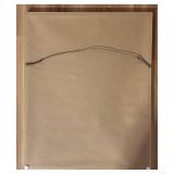 LL - Abstract Painting by Fred Blumenthal in White Frame