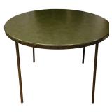 LL-FR - Vintage Cosco Green Folding Card Table Set with 4 Chairs