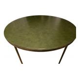 LL-FR - Vintage Cosco Green Folding Card Table Set with 4 Chairs