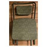 LL-FR - Vintage Cosco Green Folding Card Table Set with 4 Chairs