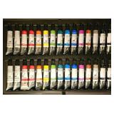 LL-FR - Art101 Wooden Art Set in Case with Acrylic Paints, Pastels, Colored Pencils, and Accessories