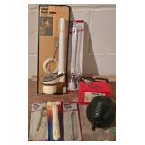 LL-S - Wood Workbench with Assorted Hand Tools and Accessories