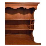 LL-S - Vintage Wooden Dresser with Hutch and 6 Drawers