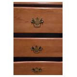 LL-S - Vintage Wooden Dresser with Hutch and 6 Drawers