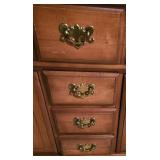 LL-S - Vintage Maple Buffet Cabinet with 4 Drawers and 2 Cabinets