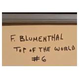 LL-FR - Fred Blumenthal Signed Original Abstract Artwork Top of the World