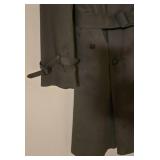 LL-FR - Clipper Mist Trench Coat Size 40 with Belt and Epaulettes