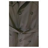 LL-FR - Clipper Mist Trench Coat Size 40 with Belt and Epaulettes