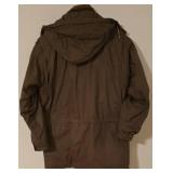 LL-FR - Aberdeen Brown Outdoor Jacket Size MT/ML with Hood