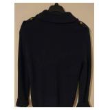 LL-FR - Lauren Ralph Lauren Navy Cotton Cardigan with Gold Buttons Size XL