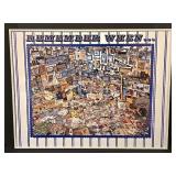 LL-FR - "Remember When..." Framed Collage Brooklyn Dodgers Memorabilia Poster
