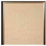 LL-FR - Framed Embossed Flower Artwork H/C Sunshine Signed