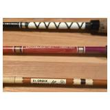 LL-FR - Set of 3 Fishing Rods - Daiwa, St. Croix Magnaflex, and Unknown Brand