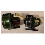 LL-FR - Pair of Vintage Johnson Spincast Reels Sabra 130B and Commander 150