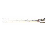 LL-FR - Set of 3 Vintage Fishing Rods Eagle Claw Pflueger Gatorback