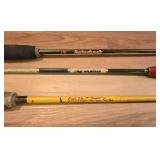LL-FR - Set of 3 Vintage Fishing Rods Eagle Claw Pflueger Gatorback