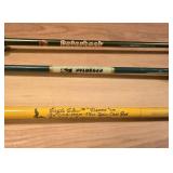LL-FR - Set of 3 Vintage Fishing Rods Eagle Claw Pflueger Gatorback