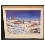 LL-FR - Nobuo Watanabe Skating Party Signed Poster Unframed