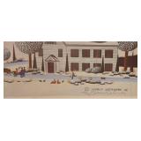 LL-FR - Nobuo Watanabe Skating Party Signed Poster Unframed