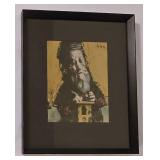LL-FR - Framed Rabbi Print by Jack Levine