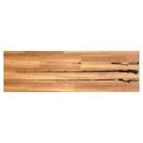 LL-FR - Lot of 3 Casting Fishing Rods with ABU Garcia XL Plus Graphite