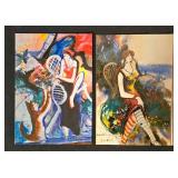 LL-FR - Set of 4 David PH Wong Matted Art Prints and 2 Art Photos