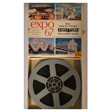 LL-FR - 8mm Film Splicer Lot with Expo 67 Movie, Reels, Splice Tapes, and Accessories