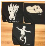 LL - Set of 3 Cotton Cloth Art Panels by Larry Labonté