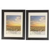 LL - Set of 2 Studio Decor Black Matted Picture Frames