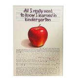 LL - "All I Really Need to Know I Learned in Kindergarten" Framed Poster