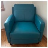 LR - Delmonico Livorno Turquoise Chair with Ottoman