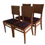 DR - Gorgeous Vintage Glass Top Dining Table Set