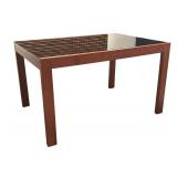 DR - Gorgeous Vintage Glass Top Dining Table Set