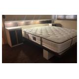 MB - Incredible Mid Century King Bed with Side Tables