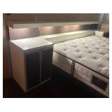 MB - Incredible Mid Century King Bed with Side Tables