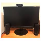 O - Acer 22-Inch LCD Monitor with Logitech Speakers and Logi HD Webcam