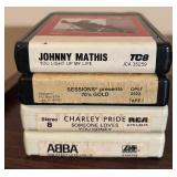 O - Collection of Vintage 8-Track Tapes Including The Beatles, ABBA, Billy Joel, Meat Loaf and More
