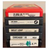 O - Collection of Vintage 8-Track Tapes Including The Beatles, ABBA, Billy Joel, Meat Loaf and More
