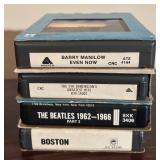 O - Collection of Vintage 8-Track Tapes Including The Beatles, ABBA, Billy Joel, Meat Loaf and More