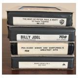 O - Collection of Vintage 8-Track Tapes Including The Beatles, ABBA, Billy Joel, Meat Loaf and More