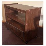 O - Vintage Wood Media Cabinet