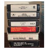 O - Collection of Vintage Eight Track Tapes Featuring Elvis, Neil Diamond, Paul Simon and More