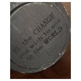 O - Peace Hand Trinket Box with Inspirational Engravings