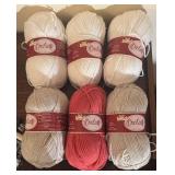 O - Assorted Yarn and Knitting Needle Set