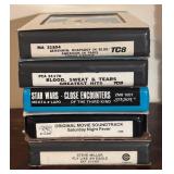 O - Vintage Collection of Eight Track Tapes Including Star Wars, Steve Miller, Alabama and More