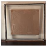 O - Vintage Mola Textile Tapestry with Birds in Floating Frame